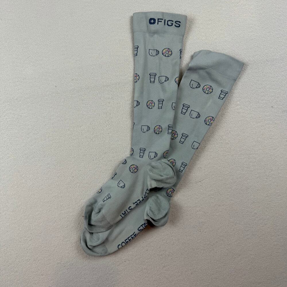 FIGS Coffee & Donuts Compression Socks M